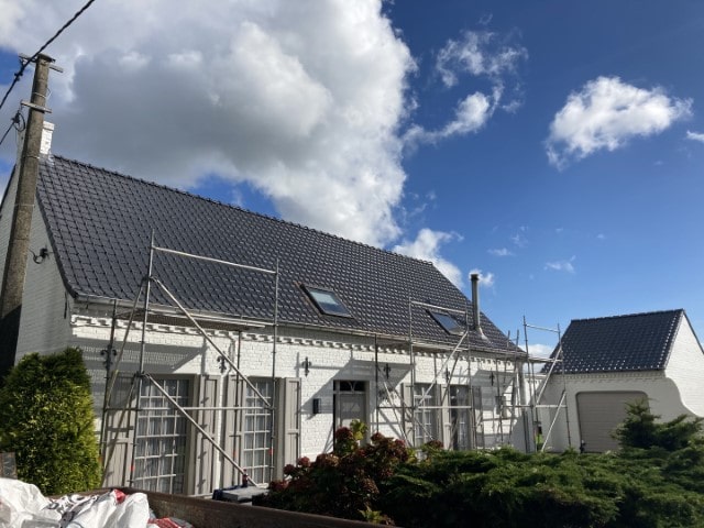 Renovatie hellend dak Knesselare 4