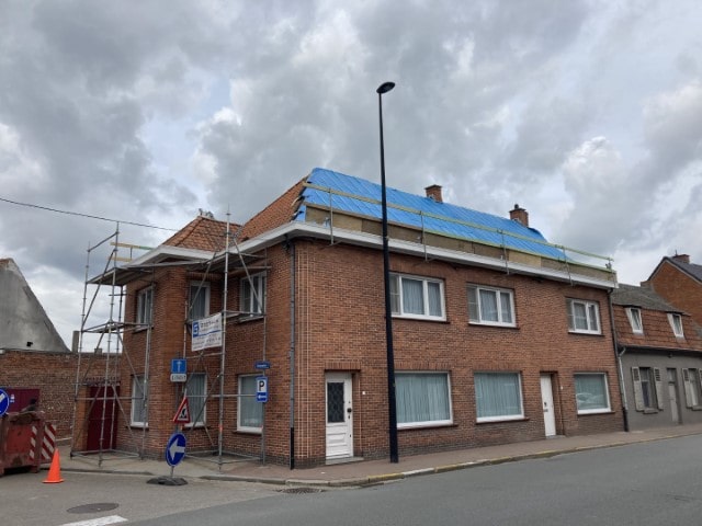 Renovatie hellend dak Knesselare 2