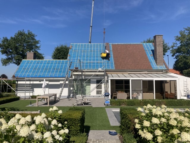 Renovatie hellend dak Knesselare 3